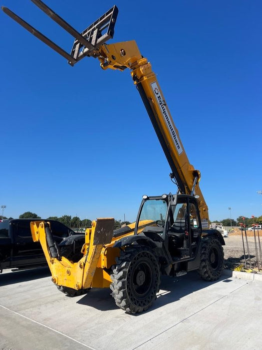 2019 JCB 510-56 Open ROPS, 74 HP, Solid Tires, Worklights, Beacon, Aux Hydraulics, Lifting Eye 66" Carriage/60" Forks