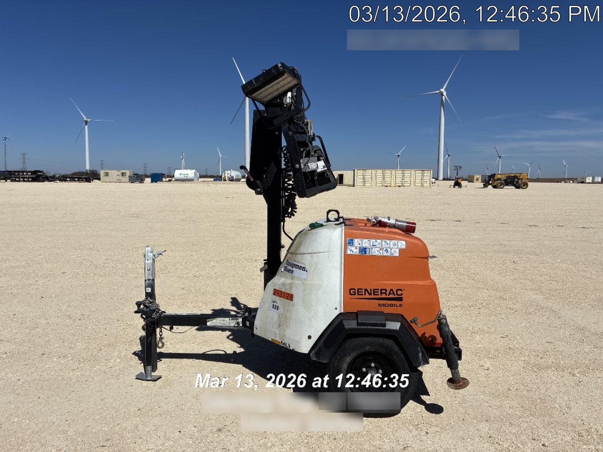 2024 Generac MLT2 Diesel, Flex Switch 120V Input, Powerzone Controller, 
(4) 320W LED Lights, 4kW Generator, 39.9 Gal Fuel Tank, 2" Ball, T3