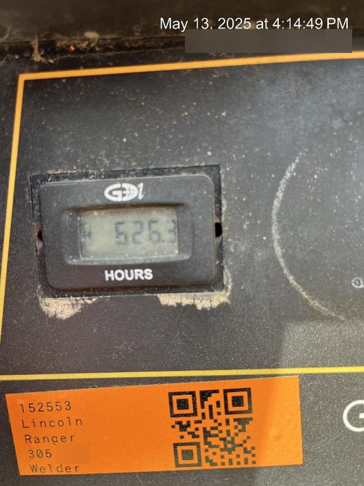 2021 Lincoln Electric Ranger 305 LPG LPG One-Pak (includes undercarriage, tank holder & tank strap) ORANGE