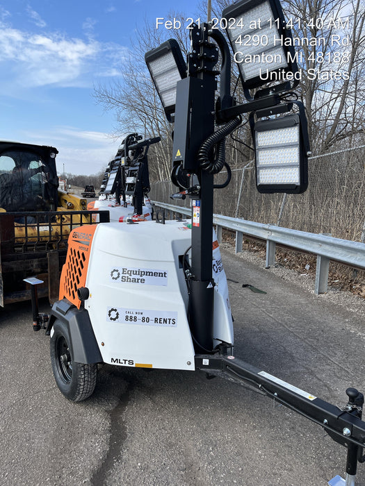 2024 Generac MLT2 Diesel, Flex Switch 120V Input, Powerzone Controller, 
(4) 320W LED Lights, 4kW Generator, 39.9 Gal Fuel Tank, 2" Ball, T3