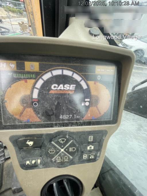 2015 Case CX80C CLOSED CAB, A/C, RUBBER TRACKS PADS, 7'-2" ARM