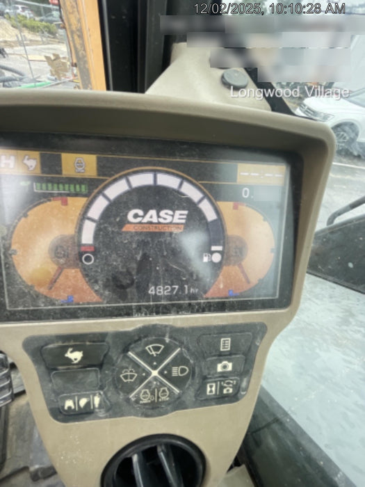 2015 Case CX80C CLOSED CAB, A/C, RUBBER TRACKS PADS, 7'-2" ARM