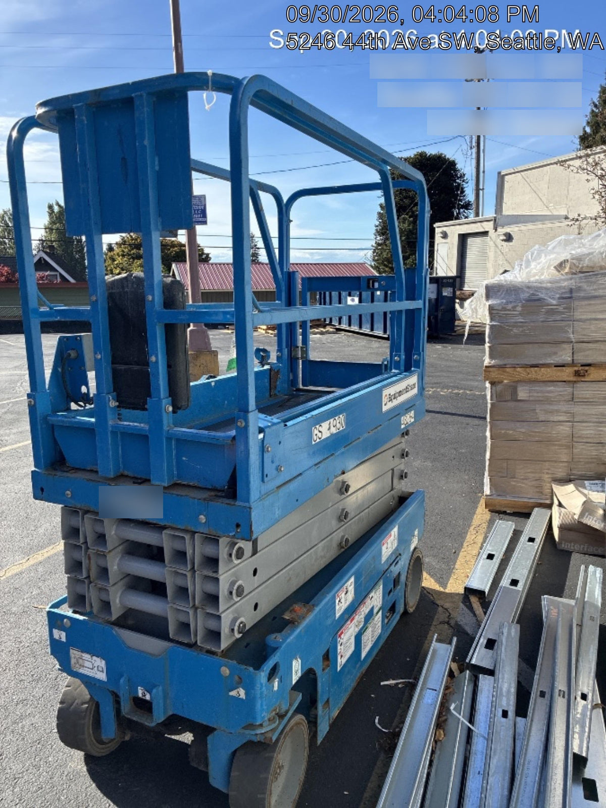 2019 Genie GS-1930 Half Height Swing Gate, 800W Inverter