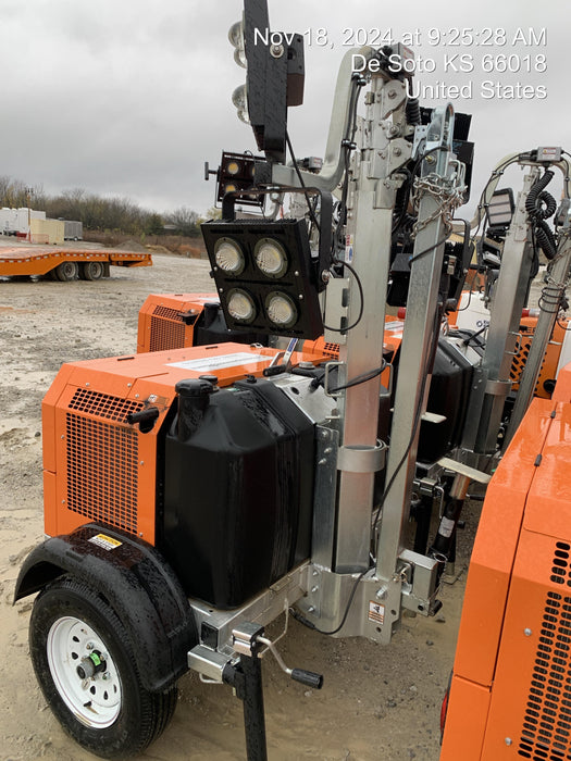 2024 Wanco WLTT-4MM4K Diesel, Deep Sea Controller, Shore Power Plug, Auto Start, (4) 350W LED Floodlights, 4kW Generator, 60 Gal Fuel Tank, 2" Ball, T3