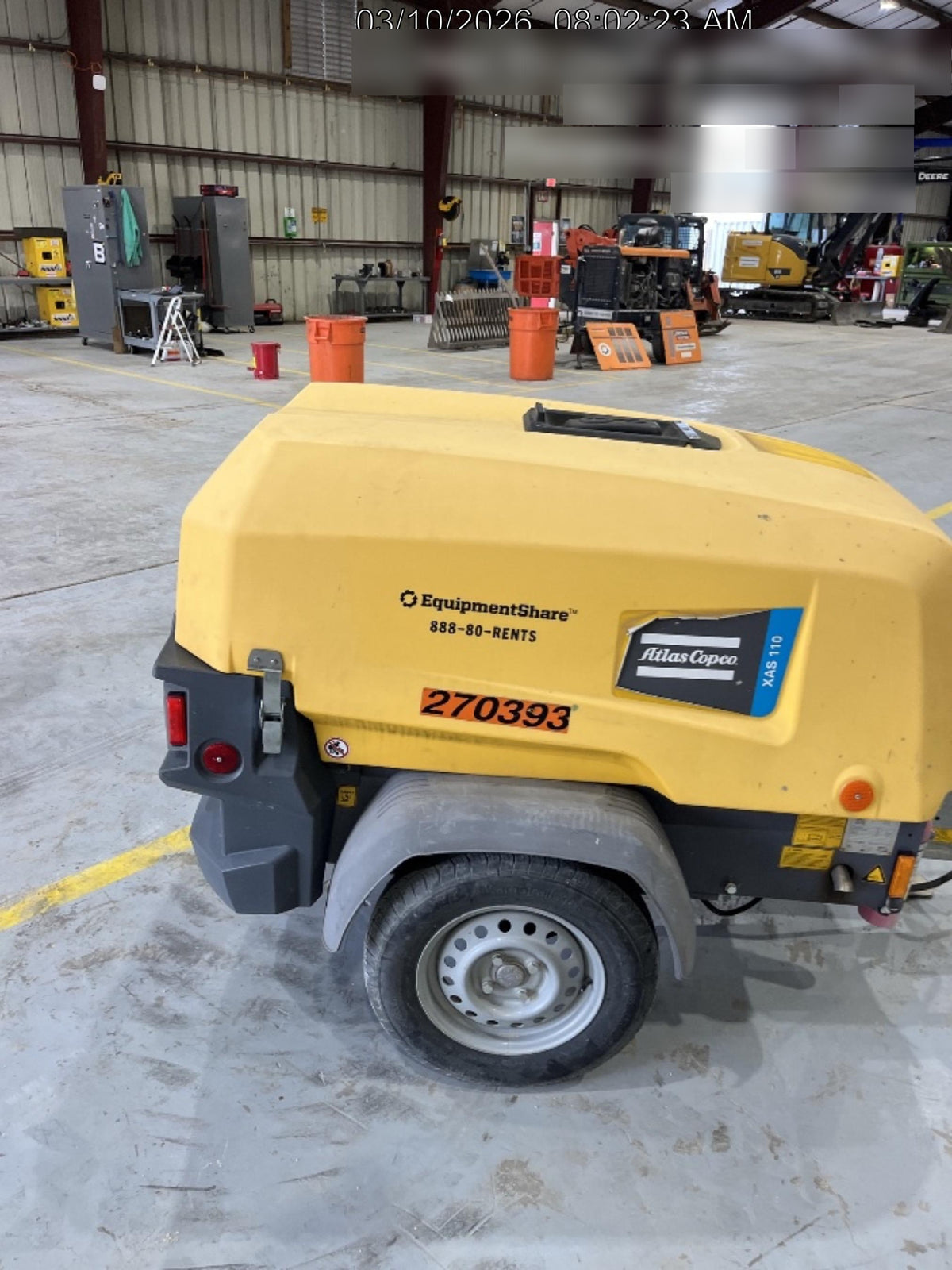 2022 ATLAS COPCO XAS 110
