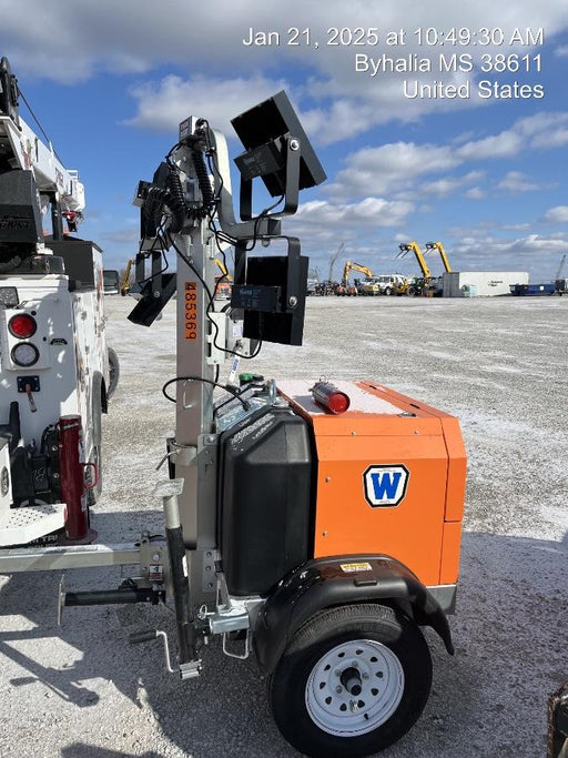 2025 Wanco WLTT-4MM4K Diesel, Mitsubishi L2E, 9.0HP @1800 rpm, Deep Sea Controller, Shore Power Plug, Auto Start, (4) 350W LED Floodlights, 4kW Generator, 60 Gal Fuel Tank, 2" Ball, T3