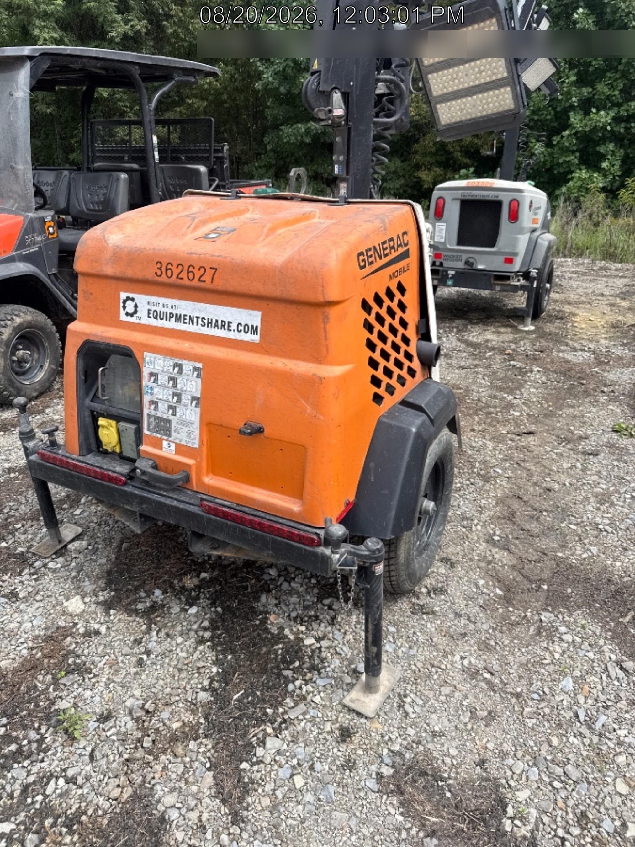 2023 Generac MLT2 Diesel, Flex Switch 120V Input, Powerzone Controller, 
(4) 320W LED Lights, 4kW Generator, 39.9 Gal Fuel Tank, 2" Ball, T3