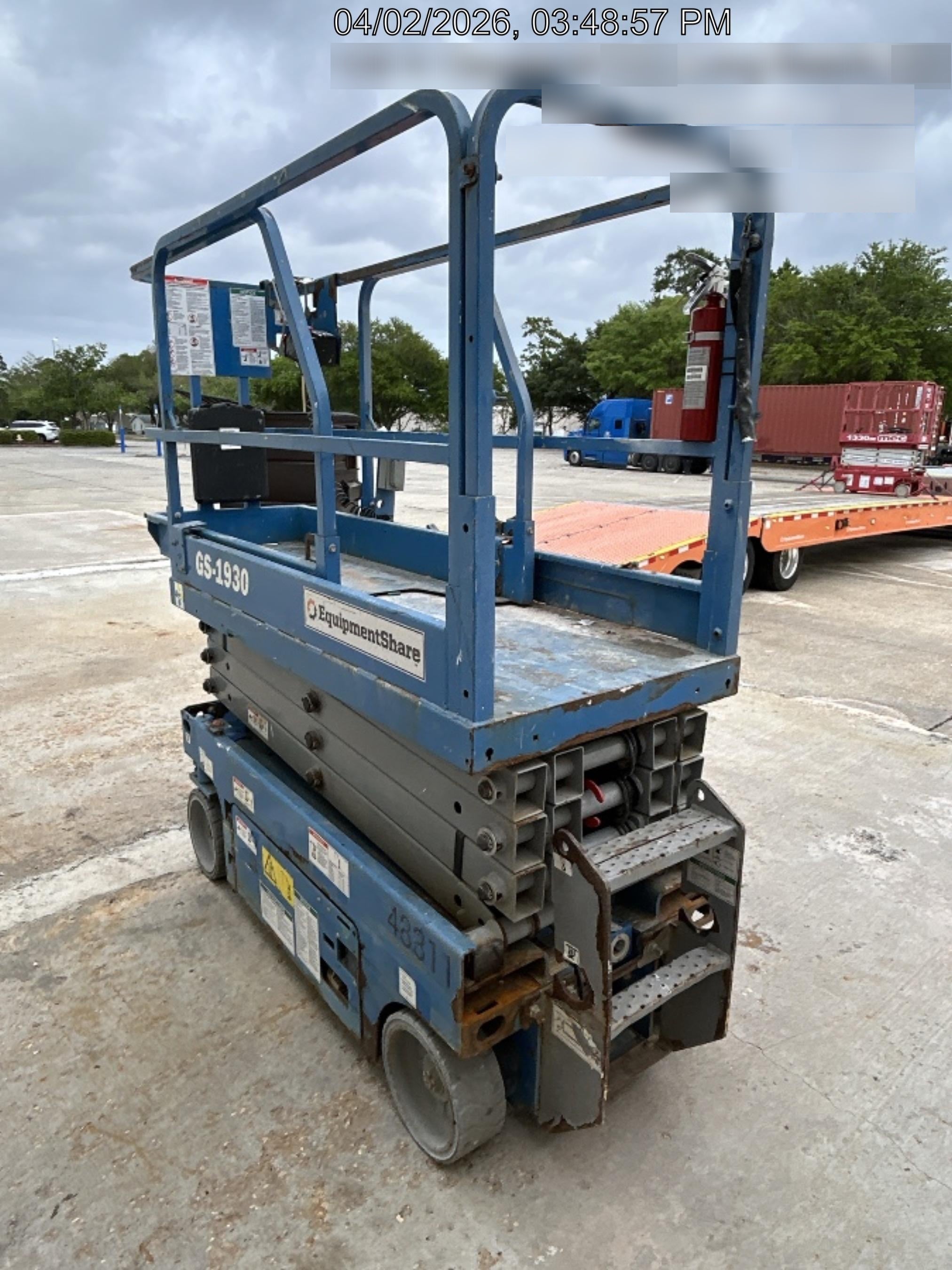 2019 Genie GS-1930 Fixed Rails with Chain Entry