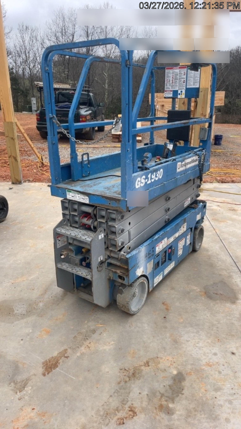 2018 Genie GS-1930 Genie GS-1930 w/Fixed Rail, Chain Entry