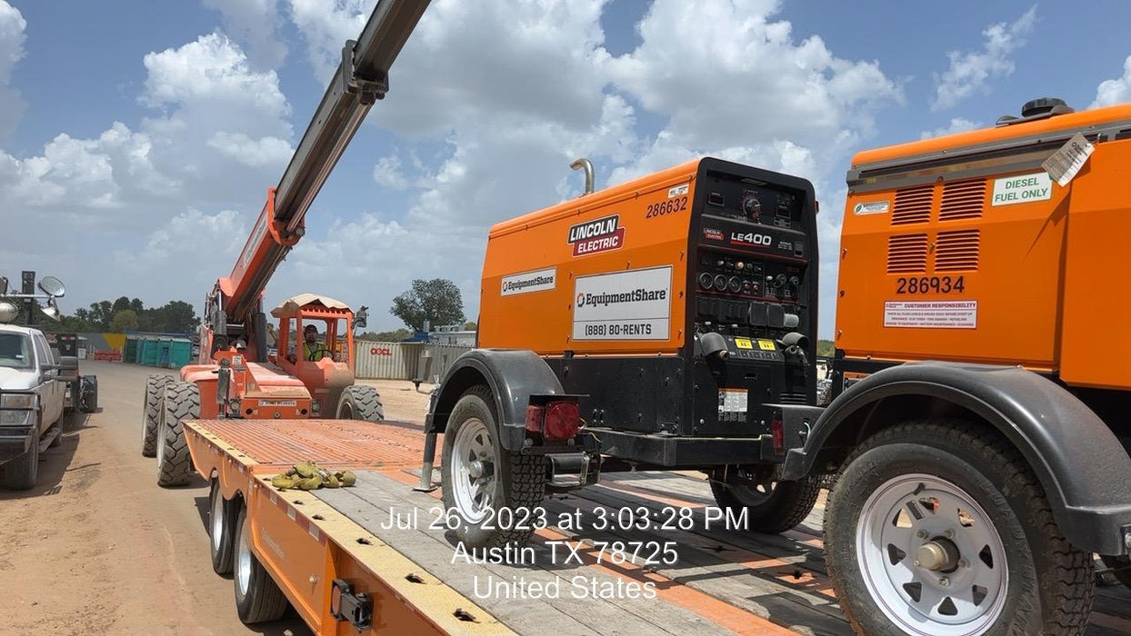 2022 Lincoln Electric LE400 Kubota V1505, Trlr, Cable Rack, Light Kit, ES Decals, T3