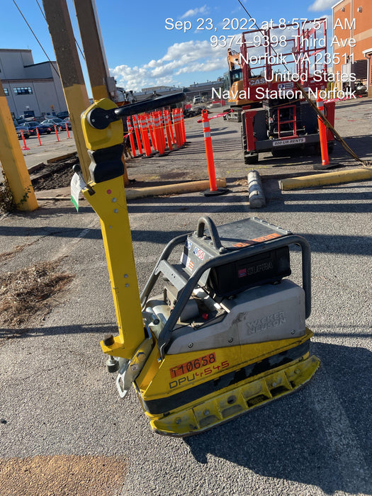 2020 Wacker Neuson DPU4545HEH Walk Behind Reversible Plate Compactor, Diesel