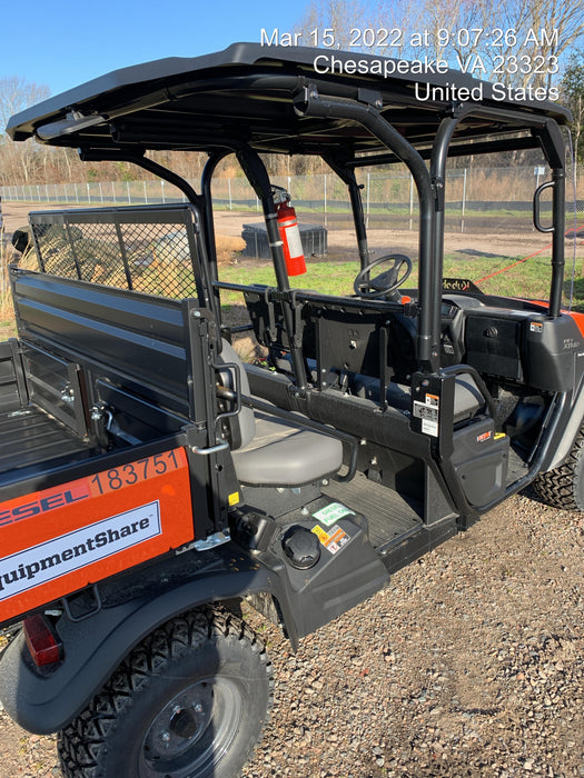 Kubota RTV-X1140W-H Plastic Canopy, Windshield Acrylic Clear, LED Strobe Light, Wire Harness Kit, Back up Alarm