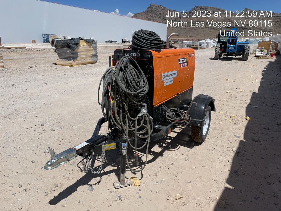 2022 Lincoln Electric LE400 Kubota V1505, Trlr, Cable Rack, Light Kit, ES Decals, T3