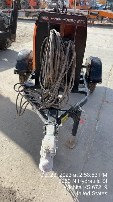 2021 Lincoln Electric Vantage 322 Vantage 322 Ready Pak 3 w/ Decals, ORANGE (includes trailer, cable rack, fender light kit) NO Telematics