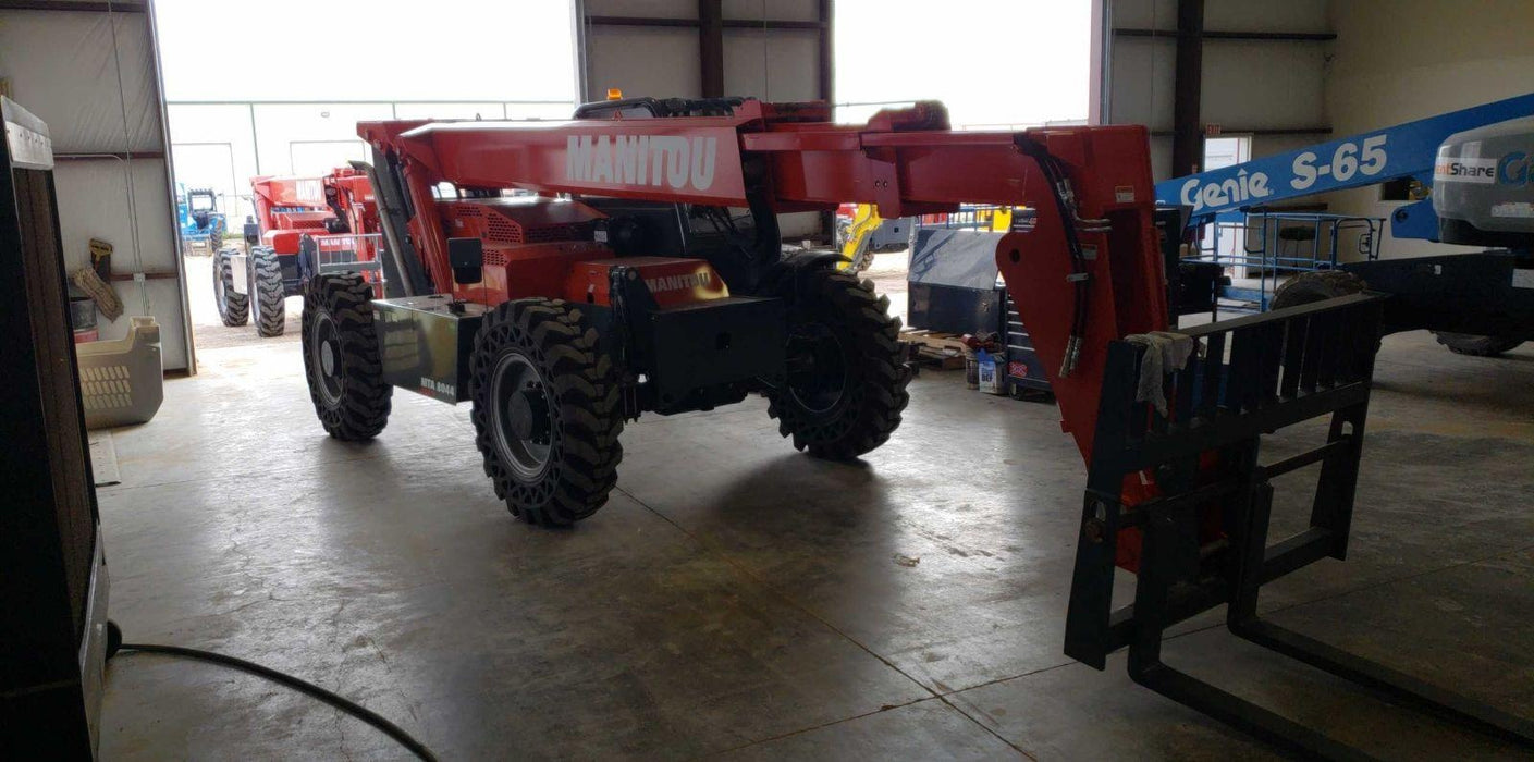 2018 Manitou MTA8044 MTA 8044 - 74 HP T4, Canopy, Worklights/Strobe, Beacon, 66" Carriage, 48" Forks, Solid Tires, Lift Hook, Aux Hydraulics