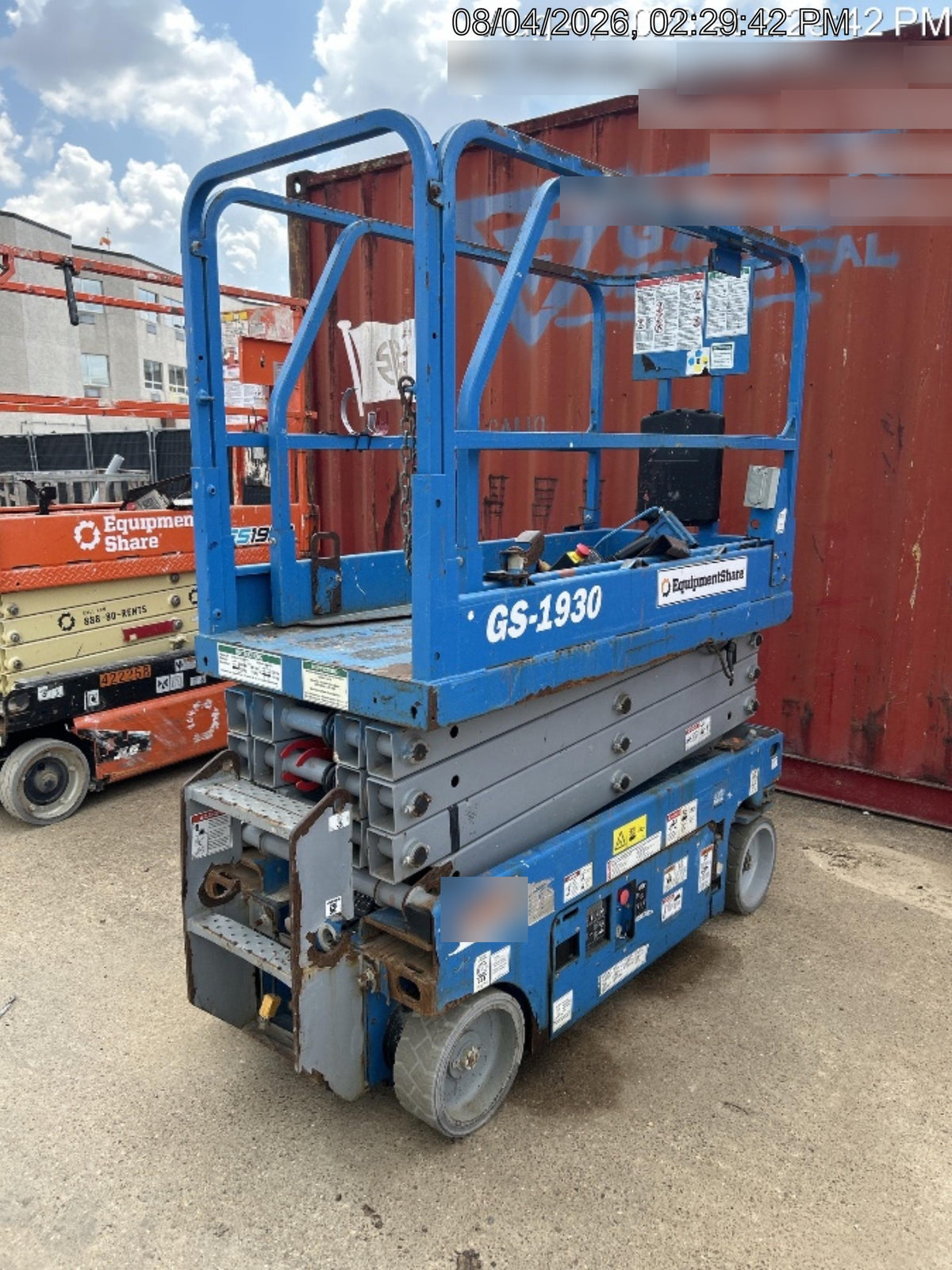 2019 Genie GS-1930 Fixed Rails with Chain Entry
