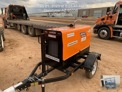 2023 Lincoln Electric LE400 Kubota V1505, Trlr, Cable Rack, Light Kit, ES Decals, T3