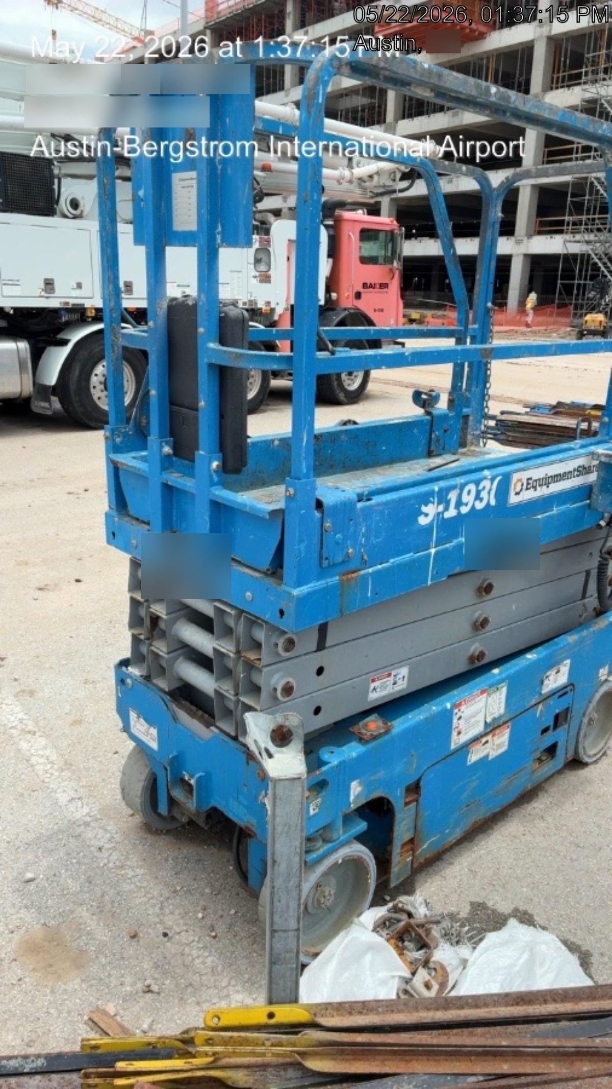 2019 Genie GS-1930 Fixed Rails with Chain Entry