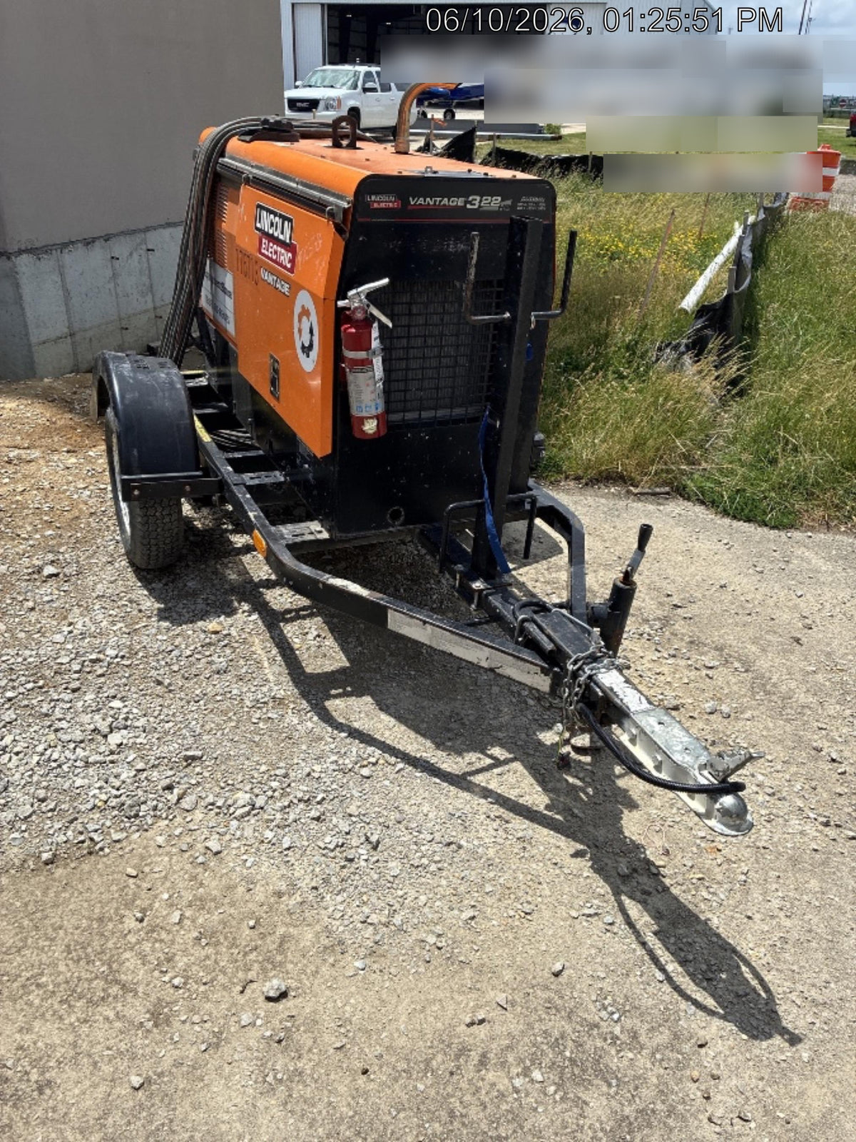 2021 Lincoln Electric Vantage 322 Vantage 322 Ready Pak 3 w/ Decals, ORANGE (includes trailer, cable rack, fender light kit) NO Telematics