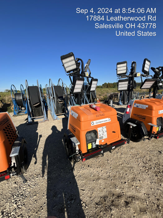 2023 Generac MLT2 Diesel, Flex Switch 120V Input, Powerzone Controller, (4) 320W LED Lights, 4kW Generator, 39.9 Gal Fuel Tank, 2" Ball, T3