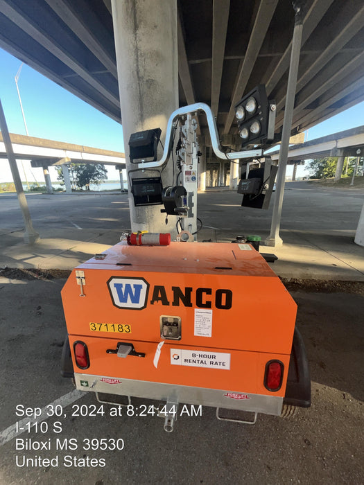 2023 Wanco WLTT-4MM4K Diesel, Deep Sea Controller, Shore Power Plug, Auto Start, (4) 350W LED Floodlights, 4kW Generator, 60 Gal Fuel Tank, 2" Ball, T3