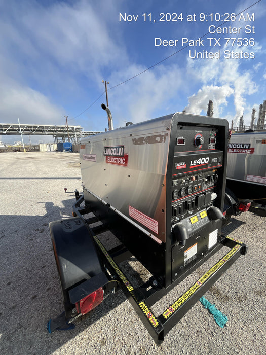 2024 Lincoln Electric LE400 Kubota V1505, Trlr, Cable Rack, Light Kit, ES Decals, T3