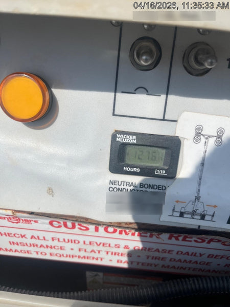 2018 Wacker Neuson LTV6K-MH Wacker Neuson LTV6K Towable Light Tower