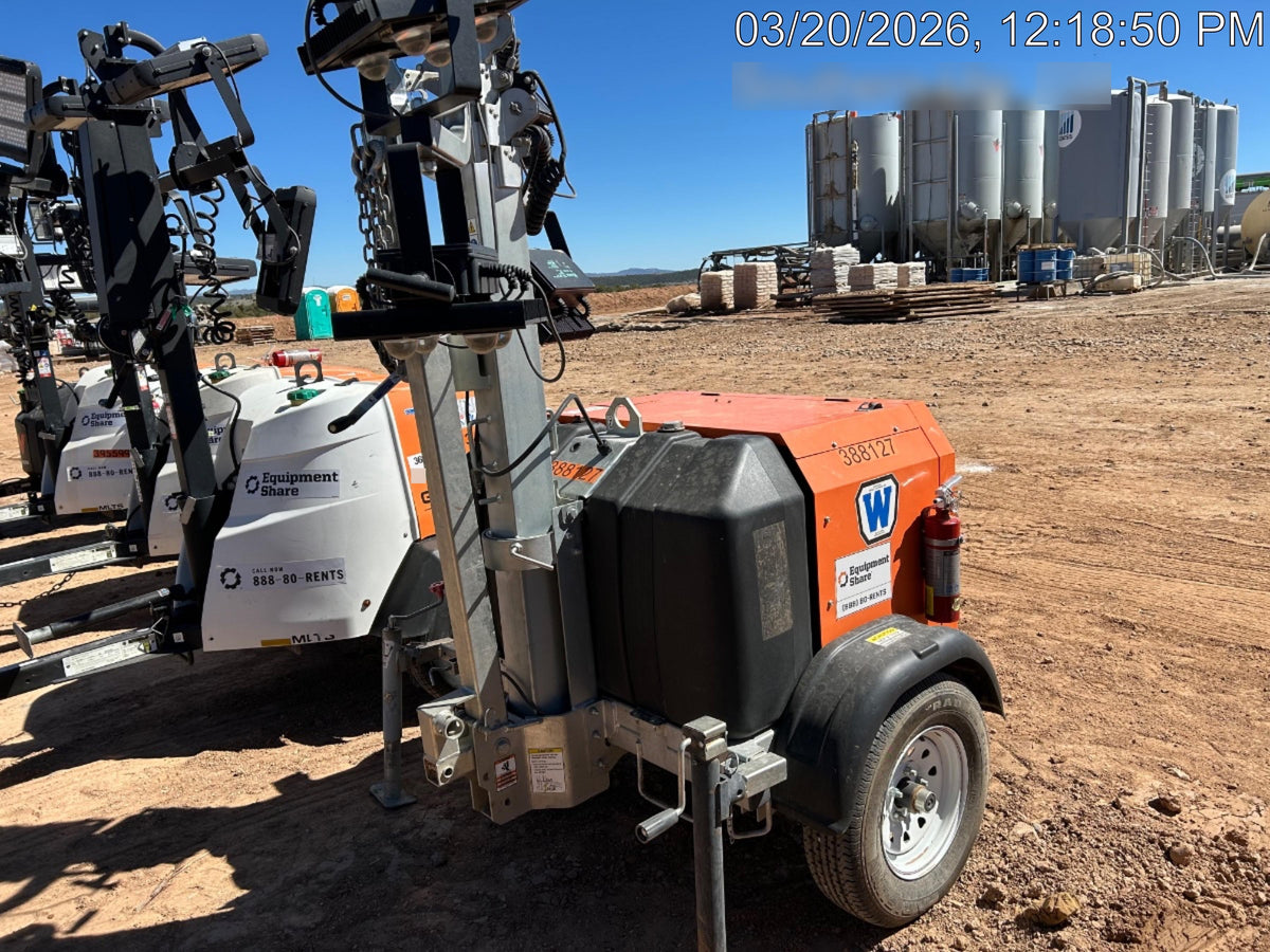 2024 Wanco WLTT-4MM4K Diesel, Deep Sea Controller, Shore Power Plug, Auto Start, (4) 350W LED Floodlights, 4kW Generator, 60 Gal Fuel Tank, 2" Ball, T3