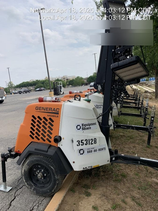 2023 Generac MLT2 Diesel, Flex Switch 120V Input, Powerzone Controller, (4) 320W LED Lights, 4kW Generator, 39.9 Gal Fuel Tank, 2" Ball, T3