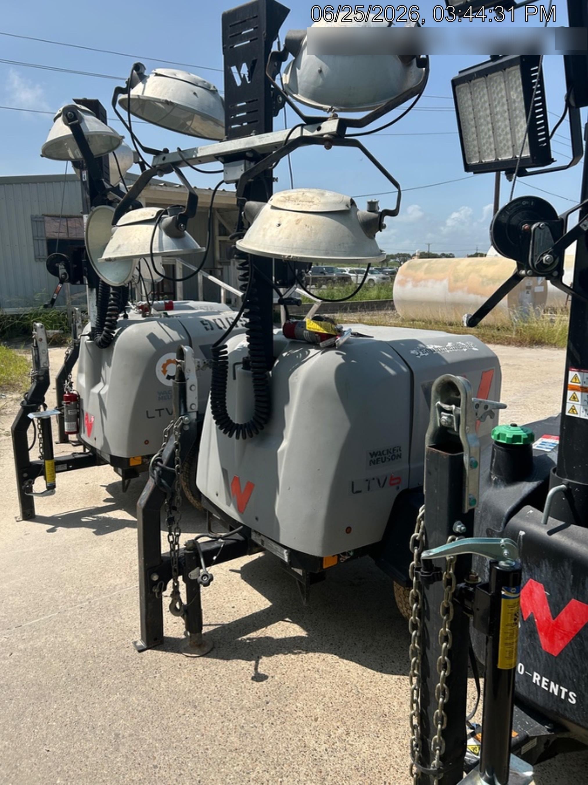 2019 Wacker Neuson LTV6K-LED LTV6K Light Tower, LED 300W, Telematics EQ SH Kubota