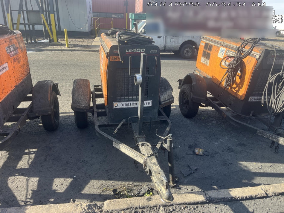 2022 Lincoln Electric LE400 Kubota V1505, Trlr, Cable Rack, Light Kit, ES Decals, T3