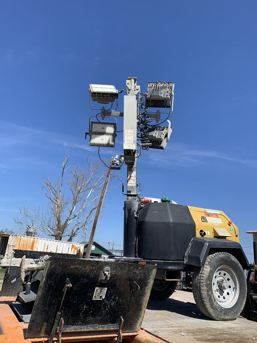 2022 Allmand NLV3GR (4) LED Light Fixture 350W, 23' Vertical Mast, 3kW Prime, Towable, Deep Sea L401, Leveling Jacks, Yanmar T4F 5.8hp