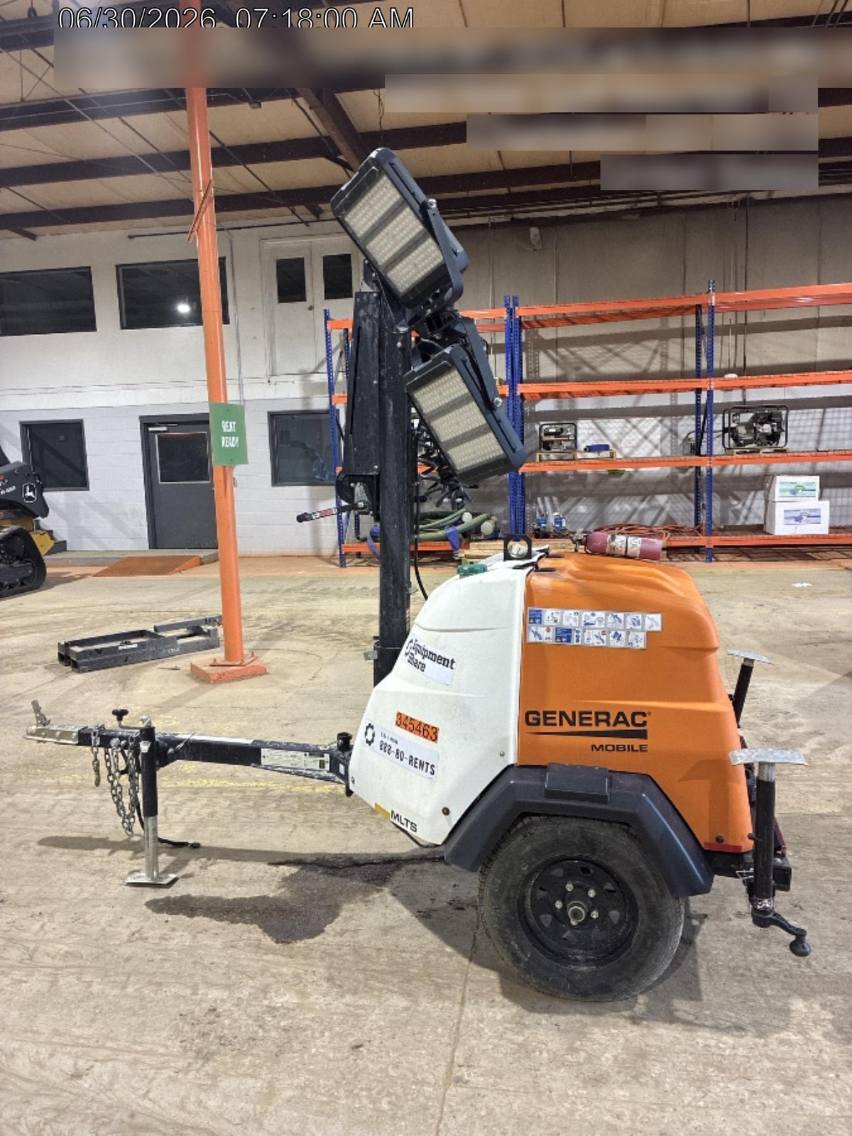 2023 Generac MLT2 Diesel, Flex Switch 120V Input, Powerzone Controller, (4) 320W LED Lights, 4kW Generator, 39.9 Gal Fuel Tank, 2" Ball, T3