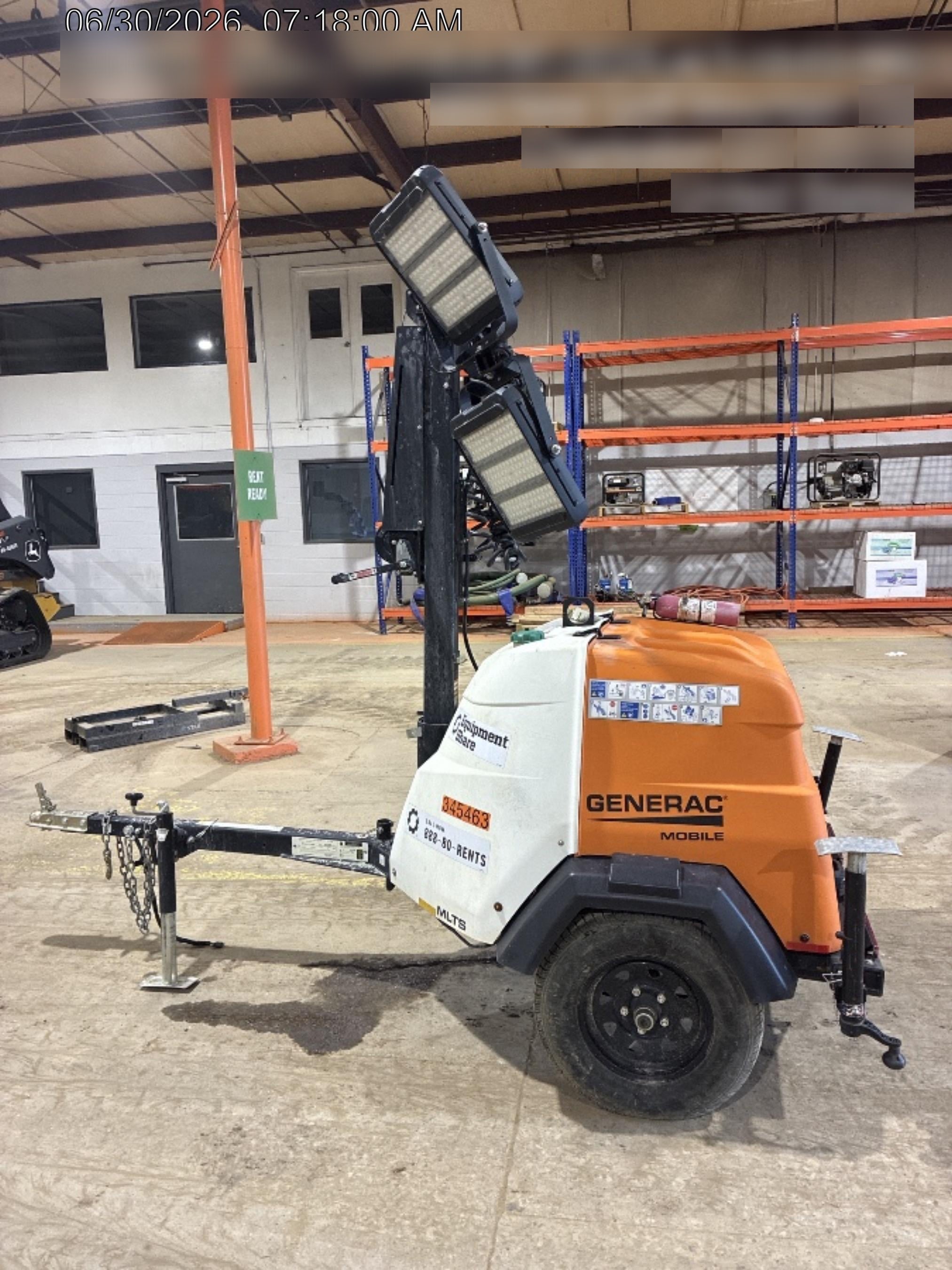 2023 Generac MLT2 Diesel, Flex Switch 120V Input, Powerzone Controller, (4) 320W LED Lights, 4kW Generator, 39.9 Gal Fuel Tank, 2" Ball, T3