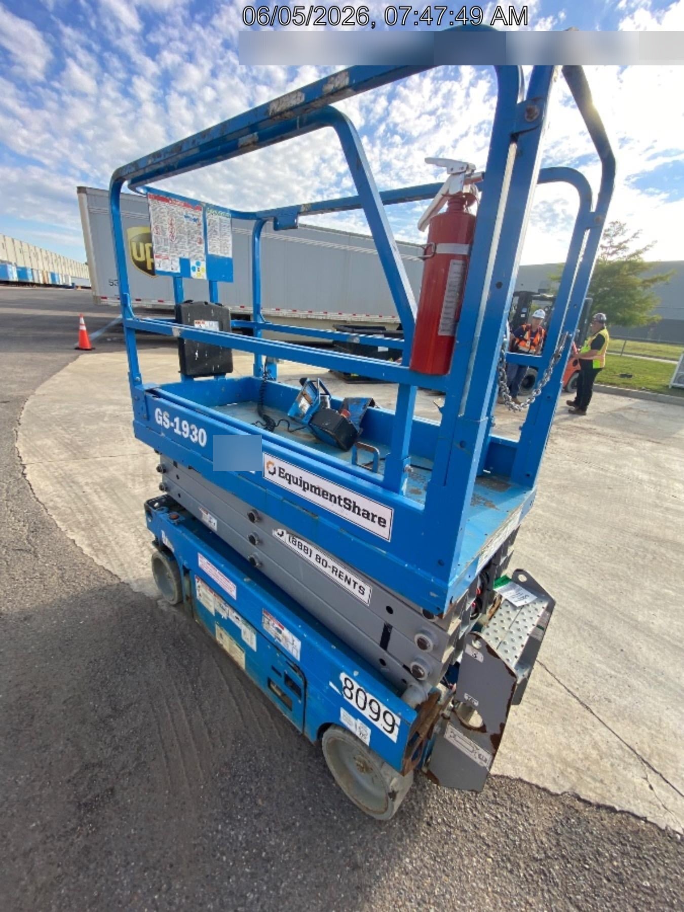 2019 Genie GS-1930 Fixed Rails with Chain Entry