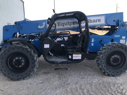2019 Genie GTH-636 Canopy, Solid RT Tires, LED Work Lights, Beacon 60" QA Carriage, 48" Forks