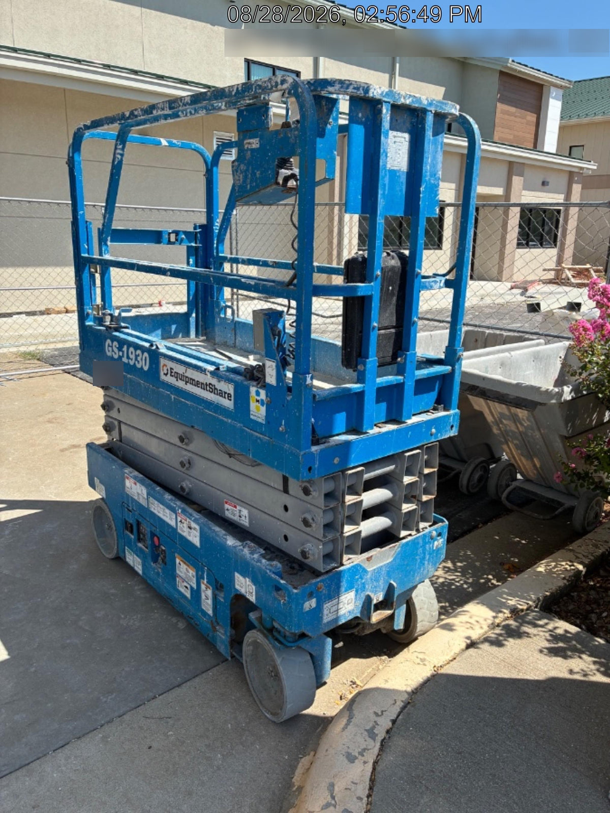 2020 Genie GS-1930 Solid Non Marking Tires, Beacon, Folding rails with half height swing gate