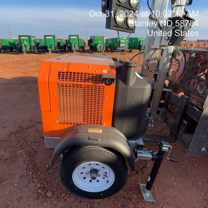2024 Wanco WLTT-4MM4K Diesel, Deep Sea Controller, Shore Power Plug, Auto Start, (4) 350W LED Floodlights, 4kW Generator, 60 Gal Fuel Tank, 2" Ball, T3