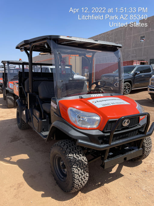 2022 Kubota RTV-X1140W-H Plastic Canopy, Windshield Acrylic Clear, LED Strobe Light, Wire Harness Kit, Back up Alarm