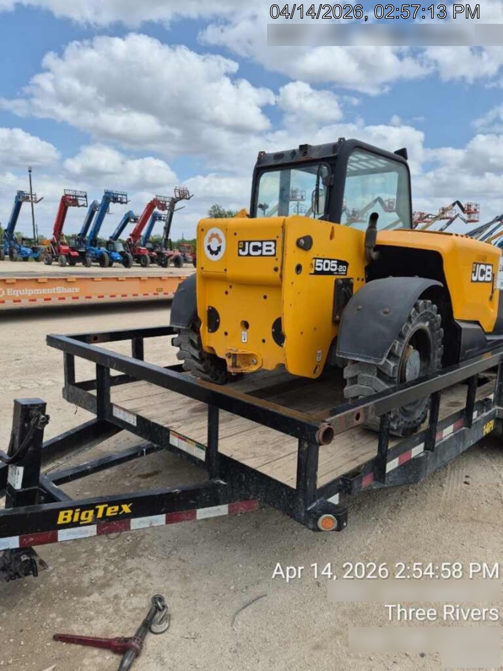 2020 JCB 505-20TC Canopy, Solid Tires, Work Lights, Beacon, Aux Hydraulics, Back up Alarm, ES Decals