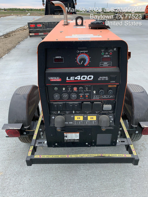 2022 Lincoln Electric LE400 Kubota V1505, Trlr, Cable Rack, Light Kit, ES Decals, T3