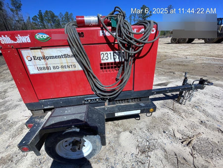 2022 Shindaiwa DGW400MDL Kubota D902 Engine, 23 HP, Dual Op Welder, Wire, Arc, Droop Stick, Tig, and CC Stick Functionality, Simulphase, 3 Phase and 1 Phase Gen Output, Single Axle NB Trlr, Slr Trckl Chrg 12V 12W, Fire Ext