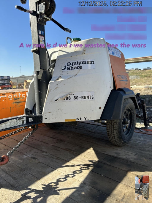 2023 Generac MLT2 Diesel, Flex Switch 120V Input, Powerzone Controller, (4) 320W LED Lights, 4kW Generator, 39.9 Gal Fuel Tank, 2" Ball, T3