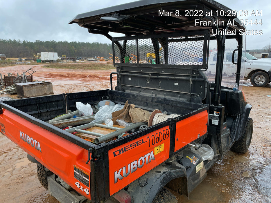 Kubota RTV-X1140W-H Canopy, 4-Seater, Diesel, Windshield Acrylic Clear, Strobe Light, Backup Alarm