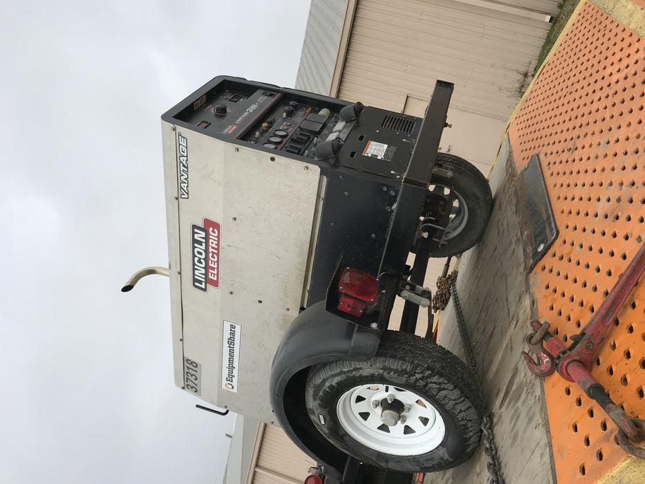 2019 Lincoln Electric Vantage 322 Ready-Pak 3, Two Wheel Trailer, Fender and Light Kit, Cable Rack