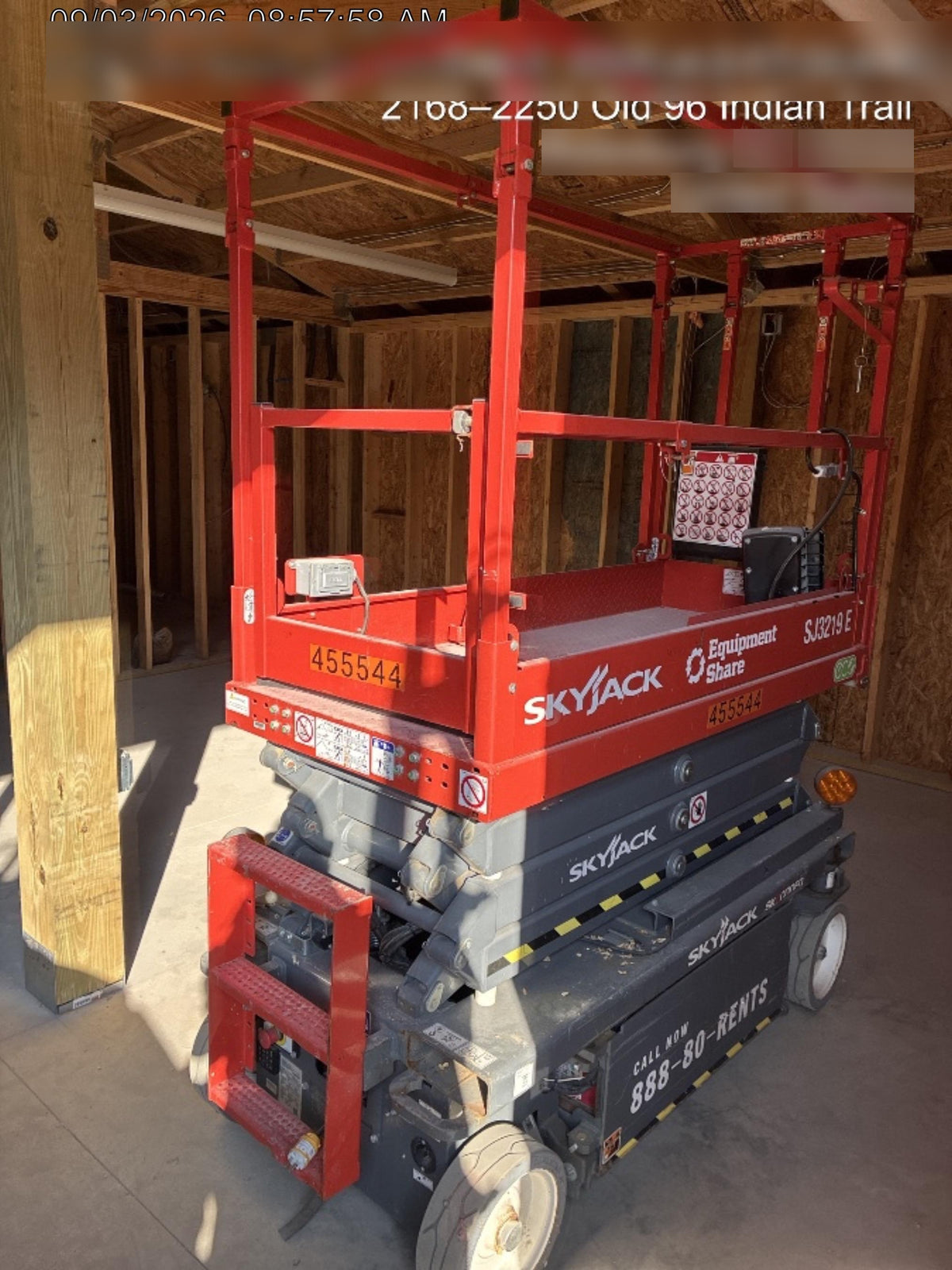 2024 Skyjack SJ3219 Electric Drive, Sld NM Tires, DBcns, RFRails, Power to Platform, T3 + Access Control