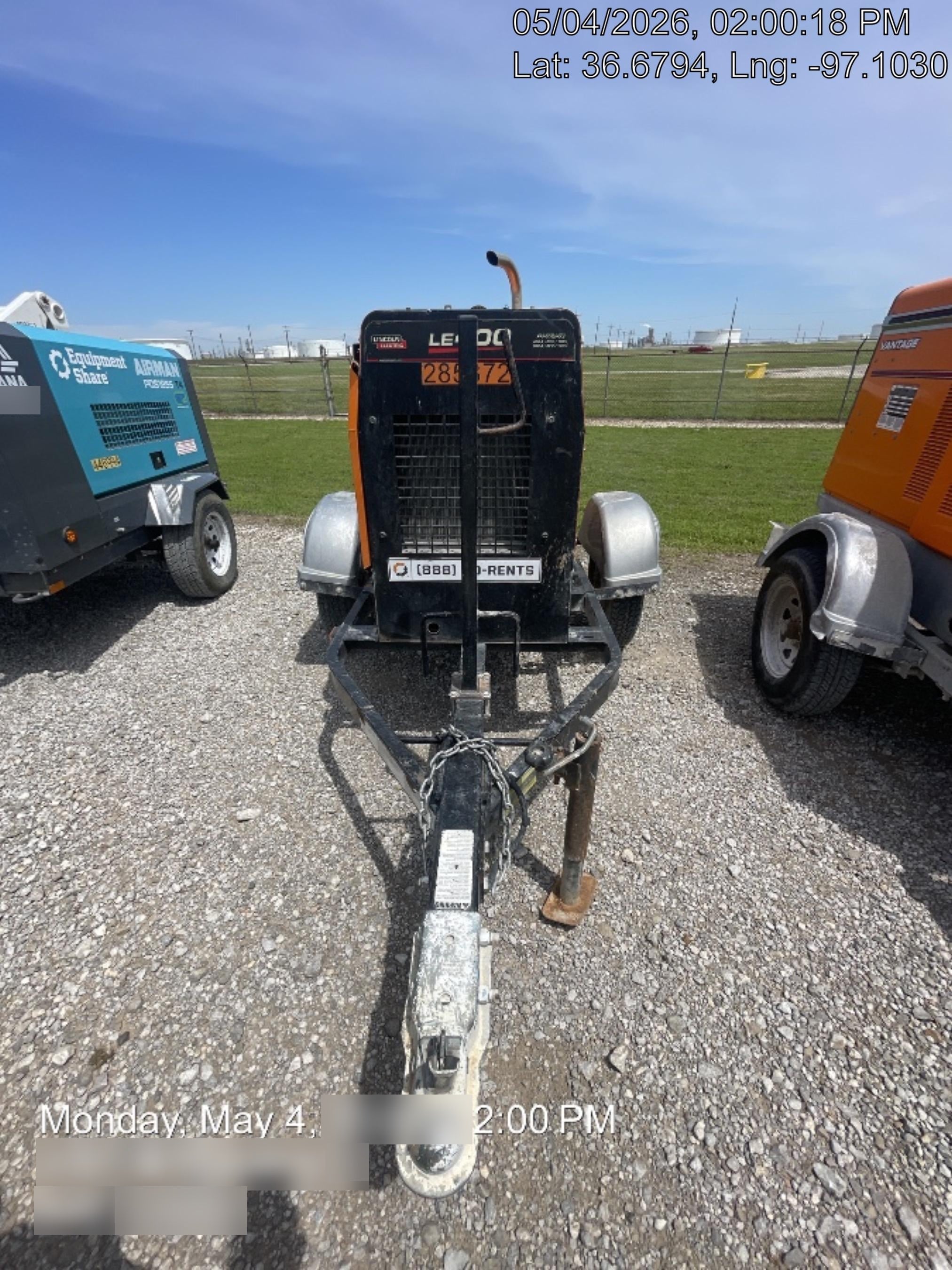 2022 Lincoln Electric LE400 Kubota V1505, Trlr, Cable Rack, Light Kit, ES Decals, T3
