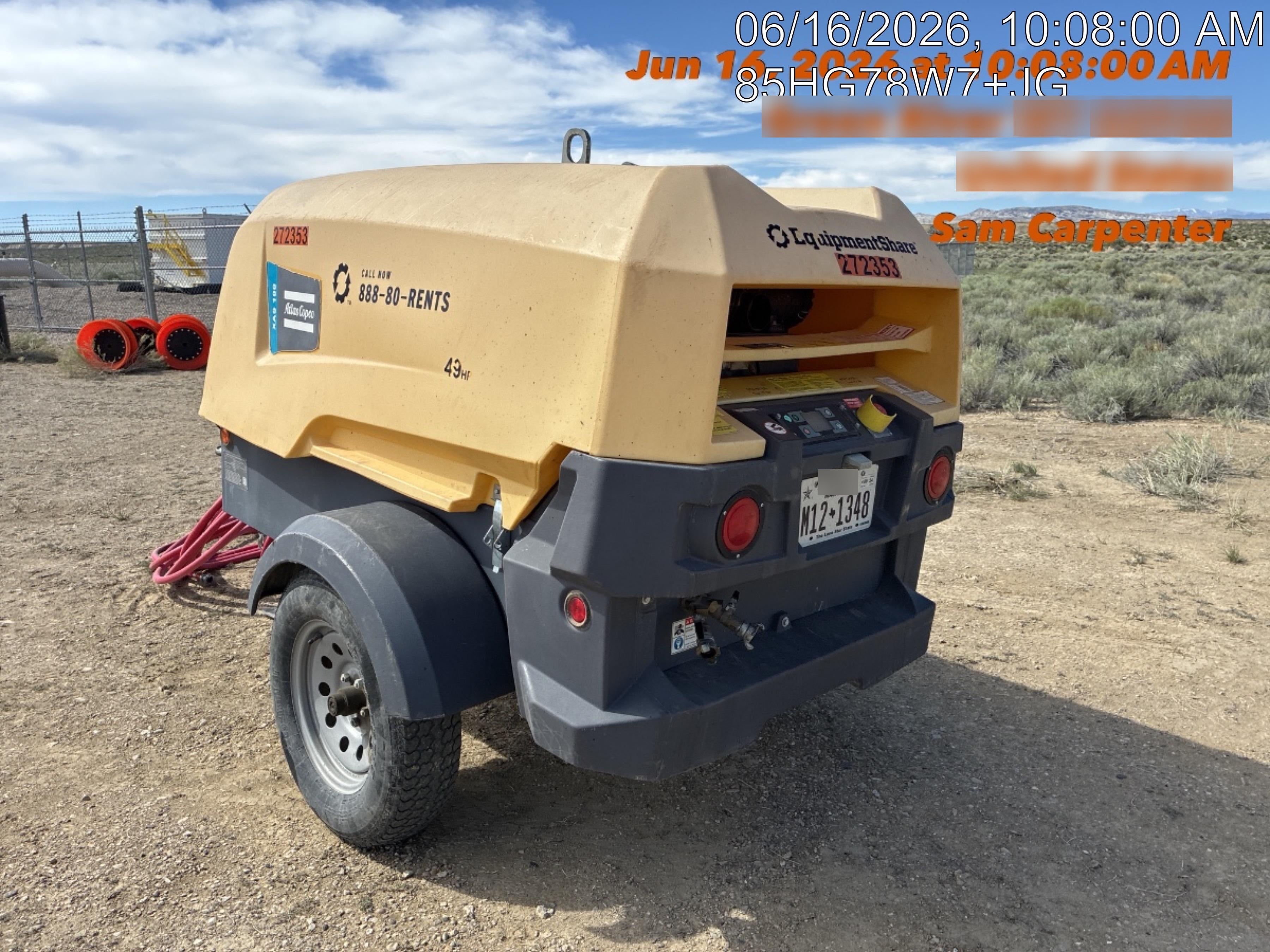 2022 ATLAS COPCO XAS188 CWK