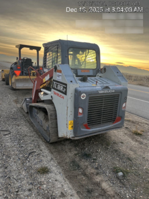 2022 Takeuchi TL8R2-CR 74hp Kubota Diesel, Cab/Heat/Air, Rubber Tracks, Hydraulic QC