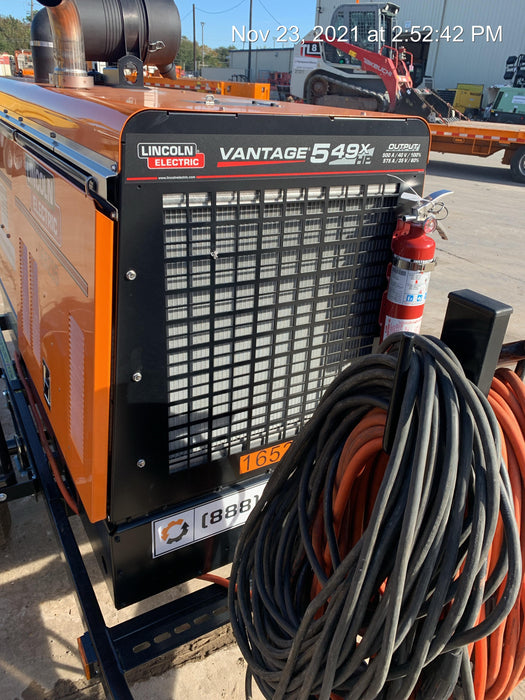 2021 Lincoln Electric Vantage 549X Ready Pak 3, ORANGE (includes trailer, cable rack, fender light kit)